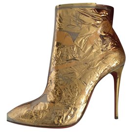 Christian Louboutin-Ankle Boots-Golden