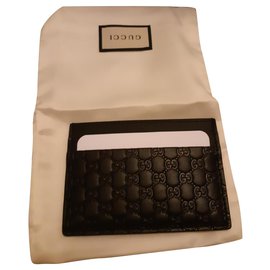 Gucci-Gucci microguccissima card holder-Black