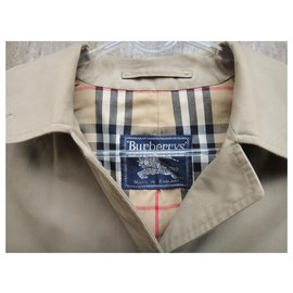 Burberry-Burberry mulher capa de chuva vintage t 38/40-Bege