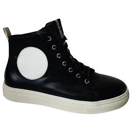 Alexander McQueen McQ Sneaker Leder Schwarz Weiß Schwarz Weiß