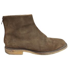 Bottines en daim marron Apc taille 43 Marron