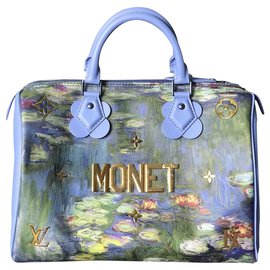 Louis Vuitton-Speedy Masters Monet Bag-Light blue