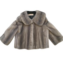 Marni-Mink jacket short from Marni-Grey
