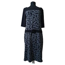 Robe Joseph Ribkoff noire et grise en polyester Noir Gris