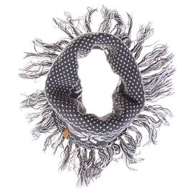 Woolrich Scarf White Grey Acrylic White Grey