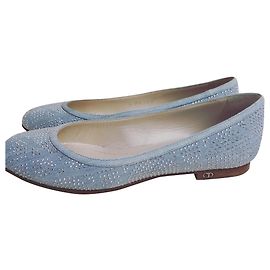 Christian Dior Sapatilhas de ballet Azul claro
