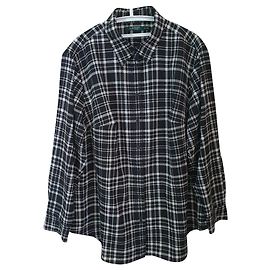 Ralph Lauren Tartan Shirt Black White Multi Color Polyester XXL Black White Multiple colors