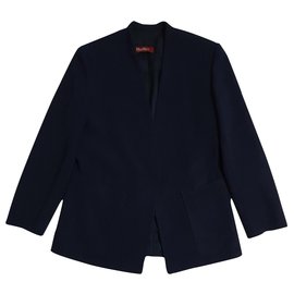 Max Mara Studio Blazer marineblau Marineblau