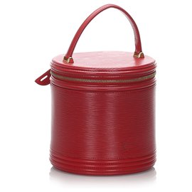 Louis Vuitton-Louis Vuitton Red Epi Cannes Vanity Case-Red