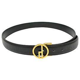 Autre Marque dunhill Leather Belt Black