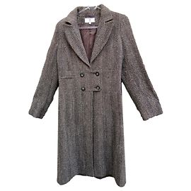 Abrigo de lana y mohair de Irene van Ryb 38 Castaño