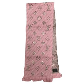 Louis Vuitton-Sciarpa Louis Vuitton Logomania rosa-Rose