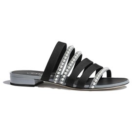 Chanel-CHANEL SANDALS MULES BRAND NEW-Black,Grey