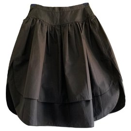 Autre Marque-VENDIMIA 80falda s-Negro