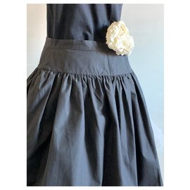 Autre Marque-vintage 80s skirt-Black