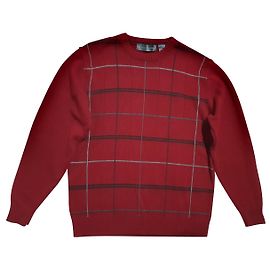 Oscar de la Renta Roter Baumwollpullover Rot