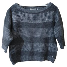 Autre Marque Rich & Royal Pullover grau silber Silber Grau