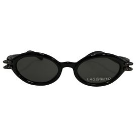 Karl Lagerfeld Vintage Lagerfeld black sunglasses Black