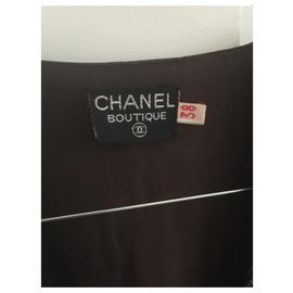Chanel-Prendas de punto-Castaño,Gris