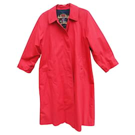Burberry-Burberry mujer impermeable vintage t 38 / 40-Roja