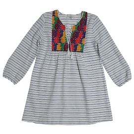 Camicia tunica oversize in cotone J.Crew Bianca Bianco Multicolore