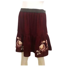 Pinko s Samtrock Bordeaux