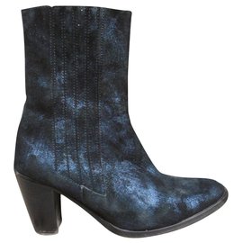 Autre Marque-Rabens Saloner p boots 39 Perfect condition-Dark blue