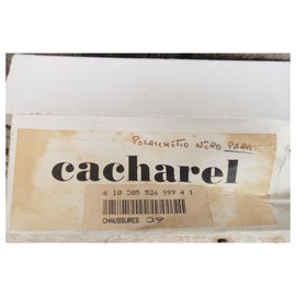 Cacharel-stivaletti vintage Cacharel p 39 Nuova Condizione-Nero
