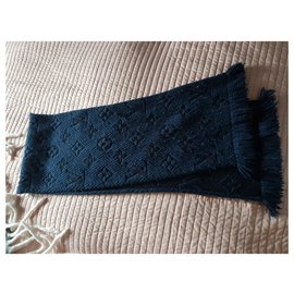 Louis Vuitton-Bufandas-Azul oscuro