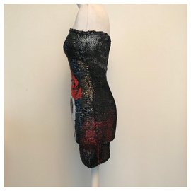 Faith Connexion-Vestidos-Preto,Branco,Vermelho