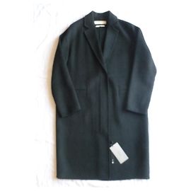 Zara Wollmischung Mantel Schwarz M Schwarz