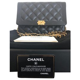 Chanel-Chanel Boys Carteras En Bolso De Cadena-Negro