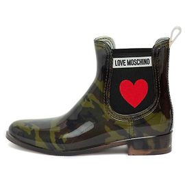 Love Moschino camouflage rubber boots Multiple colors