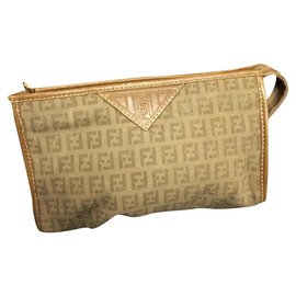 Fendi-Fendi makeup pouch-Beige