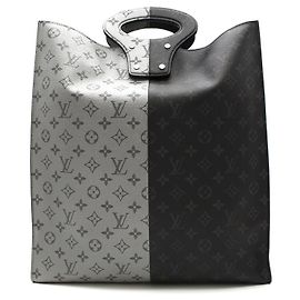 Louis Vuitton Porte-documents Tote Split en cuir Multicolore