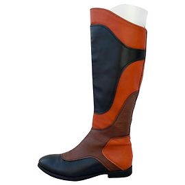Miu Miu Botas Castaño Negro Naranja