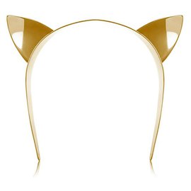 Maison Michel-linda diadema de orejas de gato-Dorado