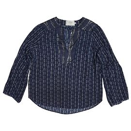 Munthe Plus Simonsen Seiden Bluse Blau Größe 42 Blau