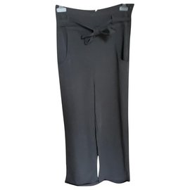 Autre Marque-Pantaloni collettivi stile Pin'up-Nero