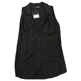 Camicetta senza maniche The Kooples nera in viscosa Nero