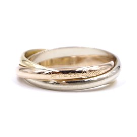 Cartier-Cartier tricolore 18k Taille de bague Trinity 49-Multicolore
