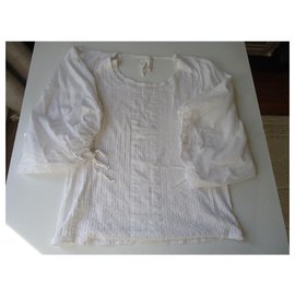 Atsuro Tayama-ATSURO TAYAMA – BLOUSE COTON BLANCHE – T.38-Blanc