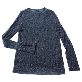 Zadig & Voltaire ZADIG ET VOLTAIRE DE LUXE – PULL BRILLANT NOIR - TS Noir