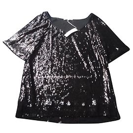 GERARD DAREL – TOP SEQUINS NOIR ETAT NEUF – T.38 Noir