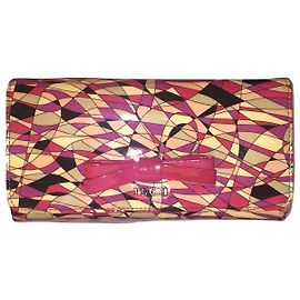 Billetera EMILIO PUCCI de charol Rosa Multicolor
