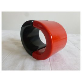 Luisa Spagnoli-Red&Black colour bracelet-Black,Red