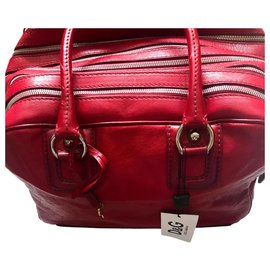 D&G-D&G Lilly Multi-zip bag-Red