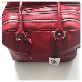 D&G-D&G Lilly Multi-zip bag-Red