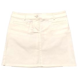 Jupe D&G en coton écru stretch Écru