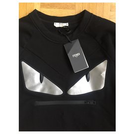 Fendi-Robe Fendi Monster-Noir
